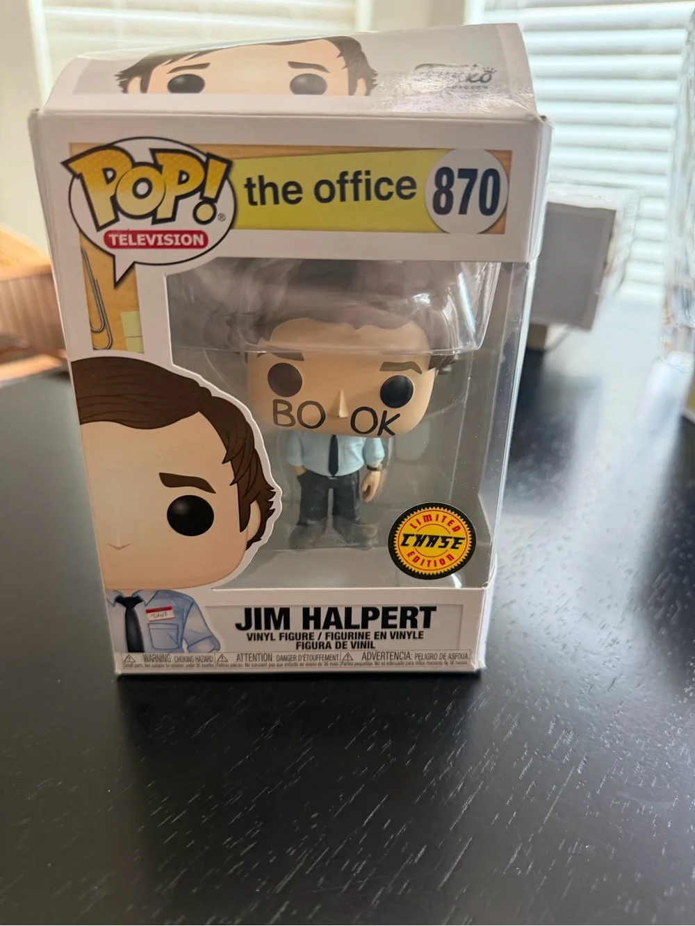 Funko Jim Halpert Pop! Vinyl - Light Blue Shirt, Black Hair - Picture 1 of 2